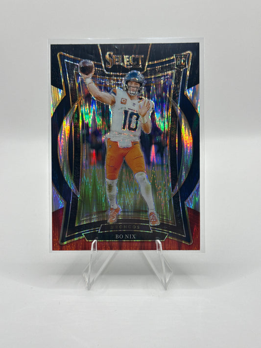 Bo Nix (Rookie) #30 Red Black Prizm Shock Concourse Level
