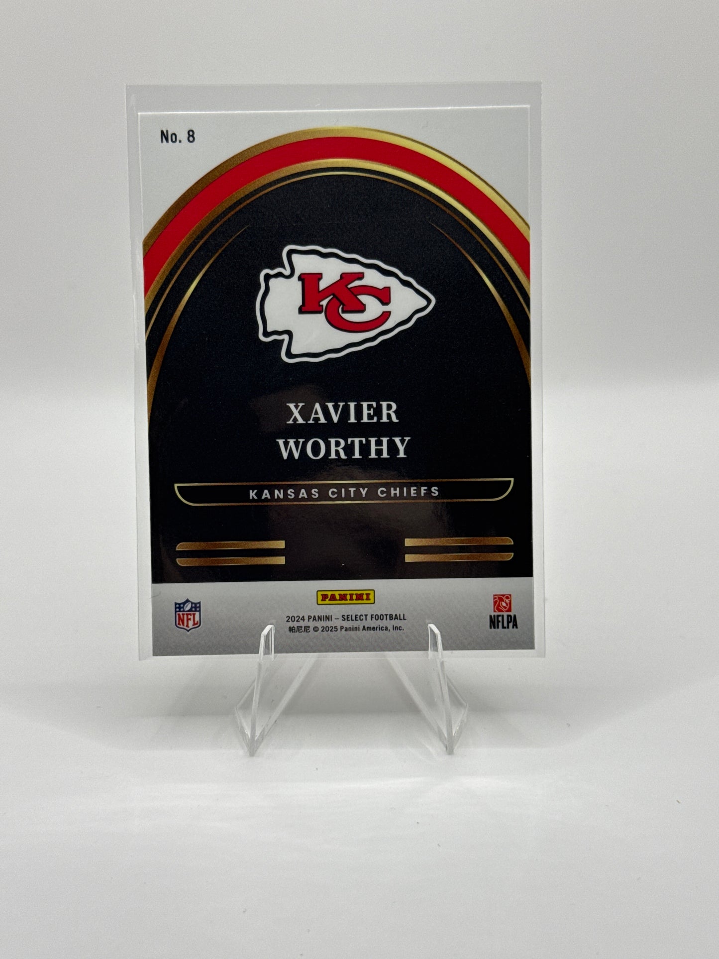 Xavier Worthy (Rookie) #8 Future 2024 Panini - Select Football