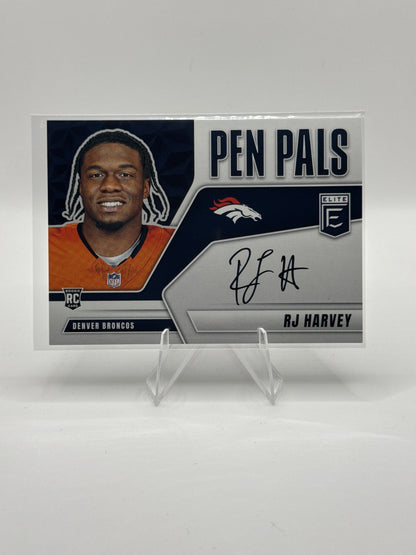 RJ Harvey (Rookie) #PP-RJH 2025 Donruss Elite Pen Pals Rookie Autograph