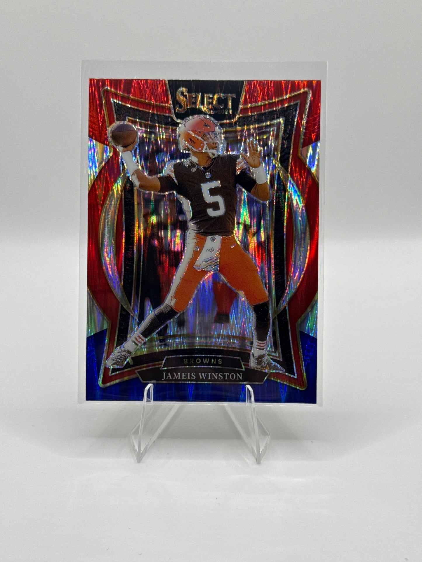 Jameis Winston #67 Red Blue Prizm Shock Concourse Level