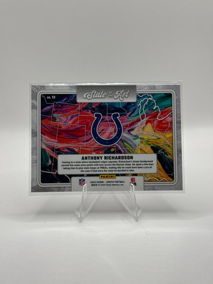 Anthony Richardson #12 State of the Art 2024 Panini - Zenith Football