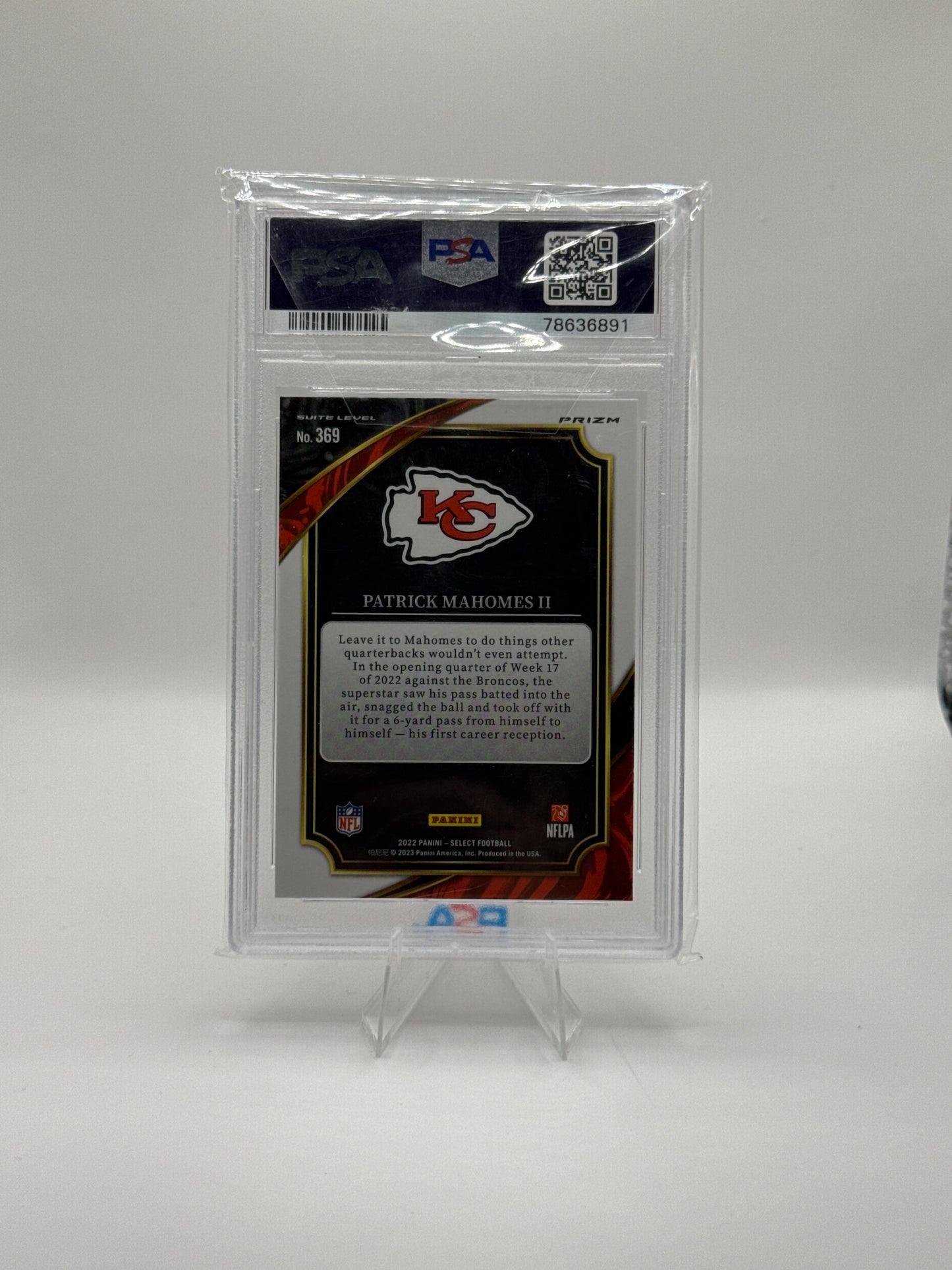 Patrick Mahomes #369 Silver Prizm Suite Level PSA Gem Mt 10!