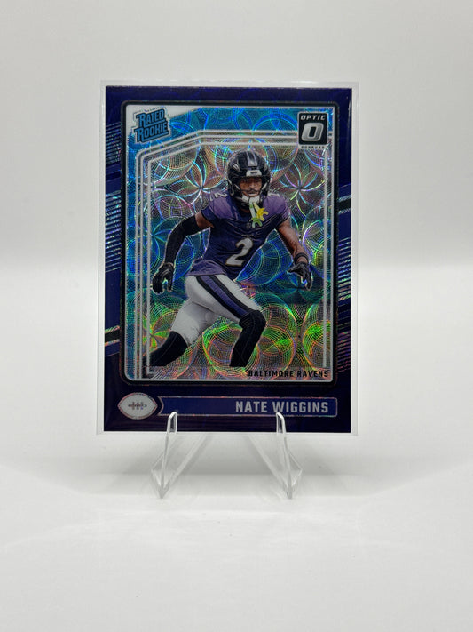 Nate Wiggins Rated Rookie #281 Purple Scope Color Match