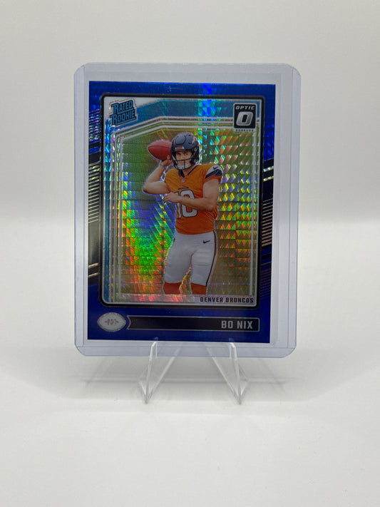 Bo Nix Rated Rookie #209 Blue Hyper
