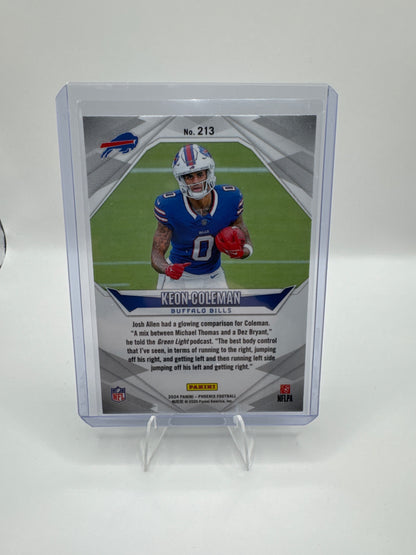 Keon Coleman (Rookie) #213 Lazer 2024 Panini - Phoenix Football