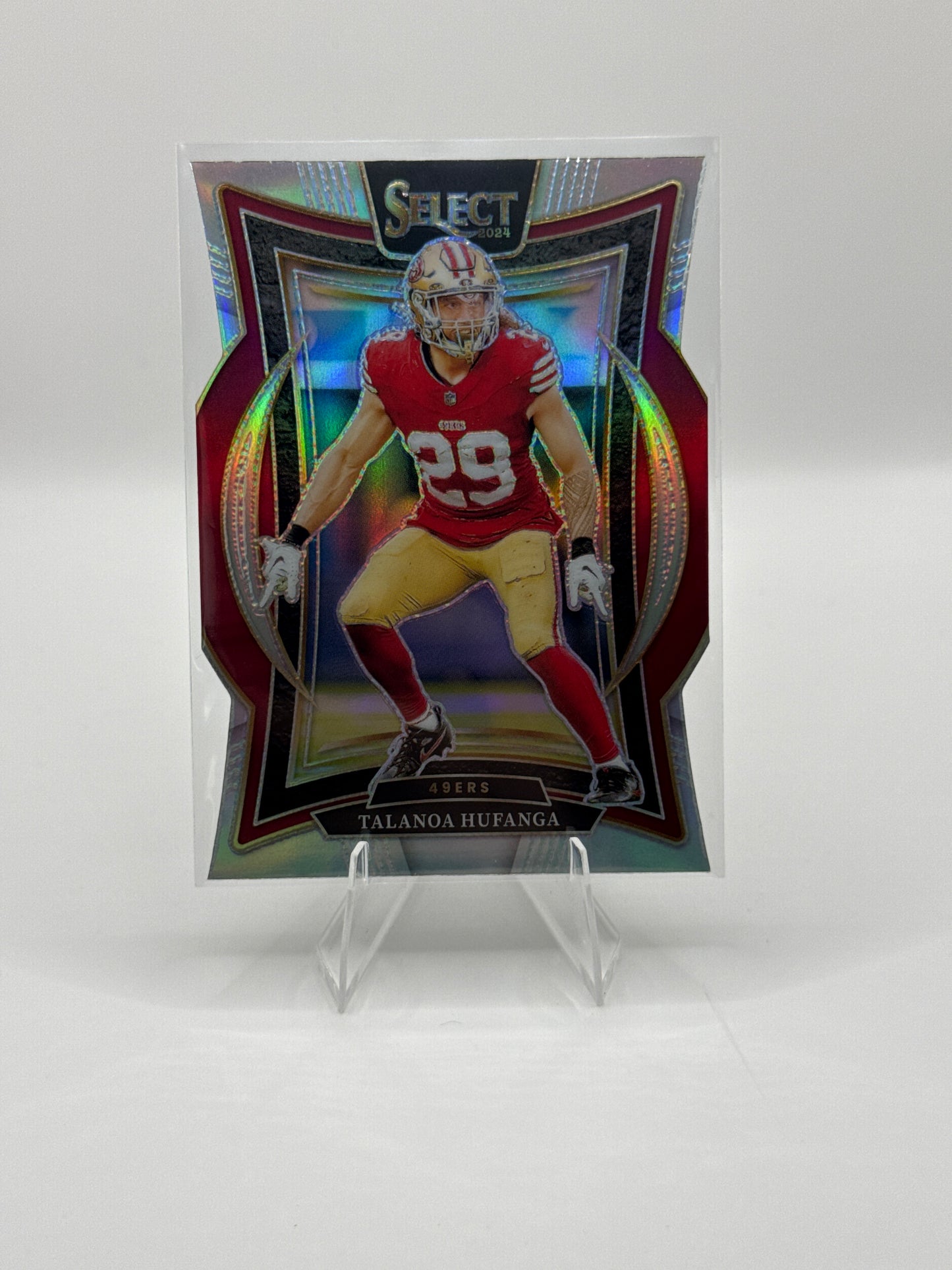 Talanoa Hufanga #47 Silver Prizm Die-Cut Concourse Level 2024 Panini - Select Football