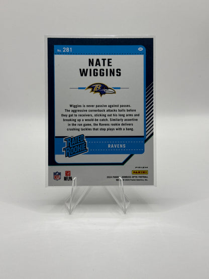 Nate Wiggins Rated Rookie #281 Purple Scope Color Match