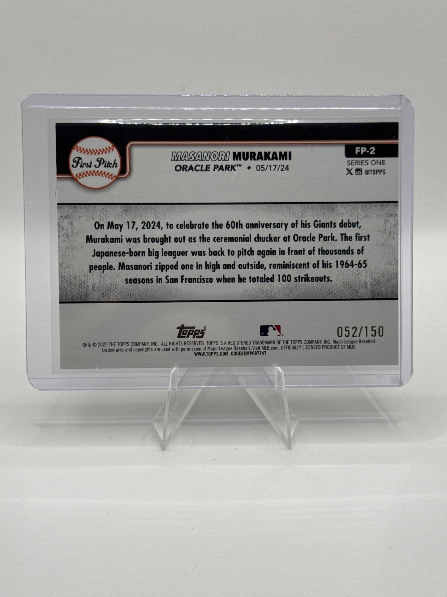 Masanori Murakami #FP-2 Blue 052/150