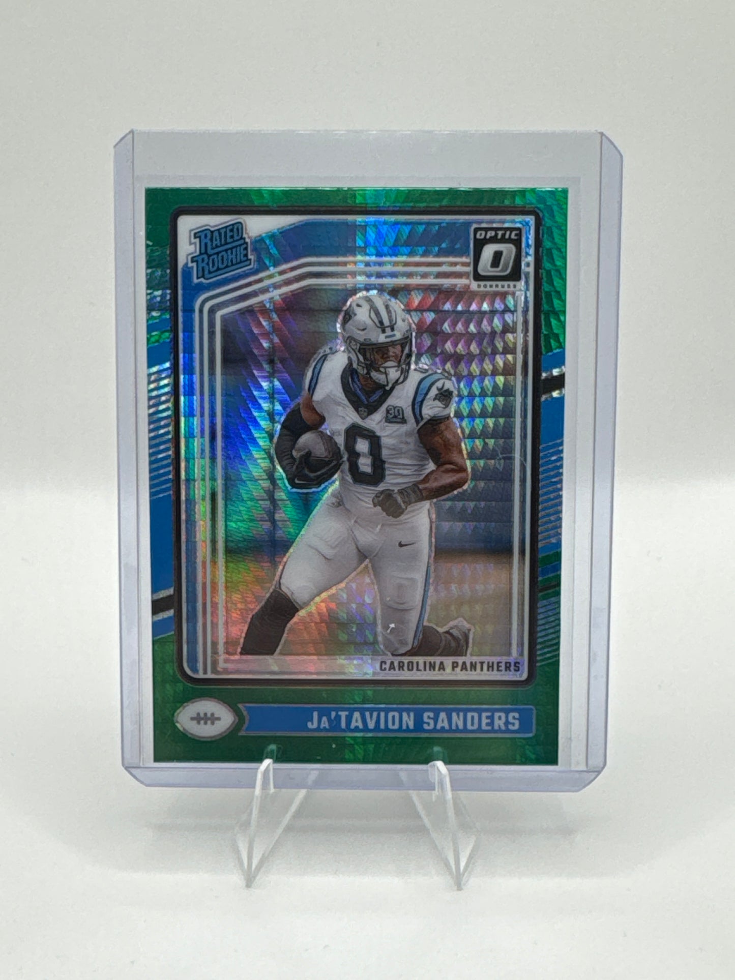 Ja’Tavion Sanders Rated Rookie #244 Green Hyper